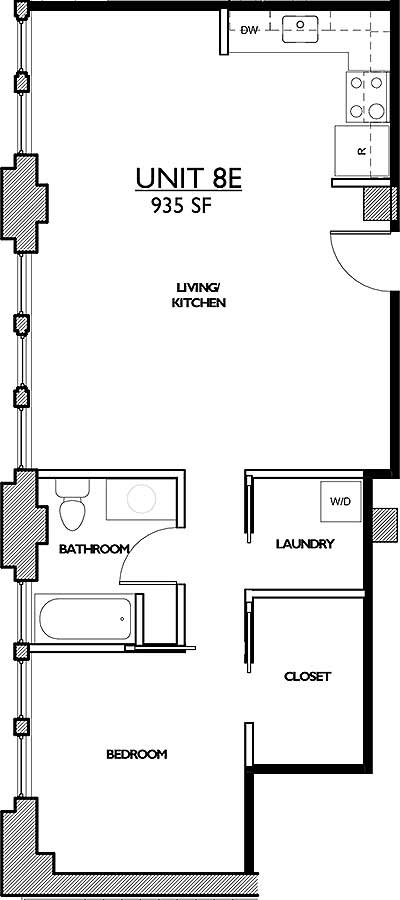 Residences 221 - Floor Plan 8E